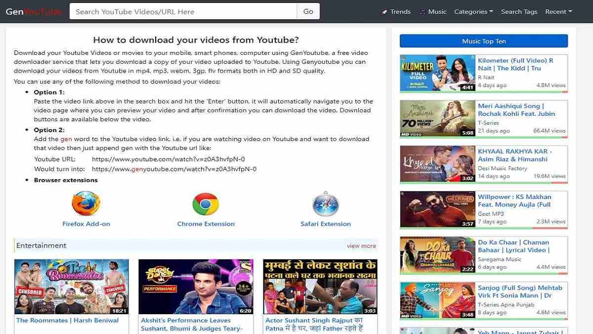 Genyoutube – Download Youtube Videos Online For Free